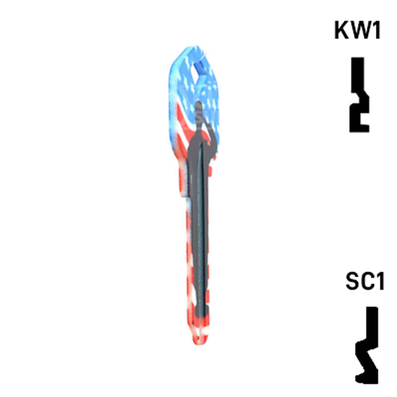 Happy Keys- US Salute Key (Choose Keyway) Residential-Commercial Key Howard Keys