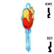 Happy Keys- Winnie the Pooh (Choose Keyway) Residential-Commercial Key Howard Keys