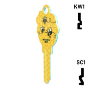 Happy Keys- Winnie the Pooh (Choose Keyway) Residential-Commercial Key Howard Keys