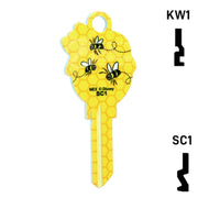 Happy Keys- Winnie the Pooh (Choose Keyway) Residential-Commercial Key Howard Keys