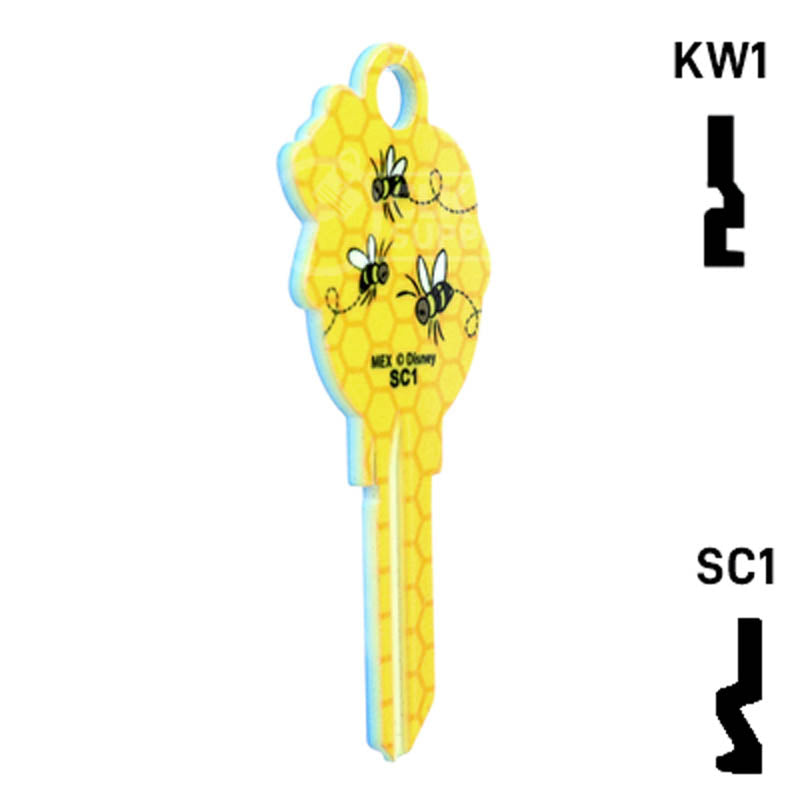 Happy Keys- Winnie the Pooh (Choose Keyway) Residential-Commercial Key Howard Keys