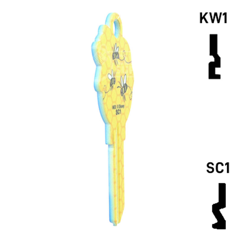 Happy Keys- Winnie the Pooh (Choose Keyway) Residential-Commercial Key Howard Keys