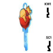 Happy Keys- Winnie the Pooh (Choose Keyway) Residential-Commercial Key Howard Keys