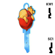 Happy Keys- Winnie the Pooh (Choose Keyway) Residential-Commercial Key Howard Keys