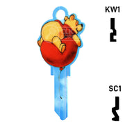 Happy Keys- Winnie the Pooh (Choose Keyway) Residential-Commercial Key Howard Keys