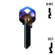 Happy Keys- Wolf Key (Choose Keyway) Residential-Commercial Key Howard Keys