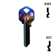 Happy Keys- Wolf Key (Choose Keyway) Residential-Commercial Key Howard Keys