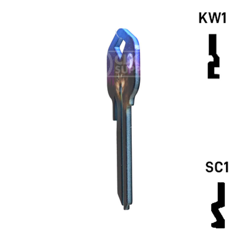 Happy Keys- Wolf Key (Choose Keyway) Residential-Commercial Key Howard Keys