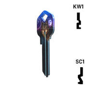 Happy Keys- Wolf Key (Choose Keyway) Residential-Commercial Key Howard Keys