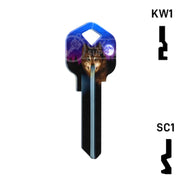 Happy Keys- Wolf Key (Choose Keyway) Residential-Commercial Key Howard Keys