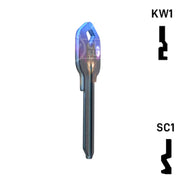 Happy Keys- Wolf Key (Choose Keyway) Residential-Commercial Key Howard Keys