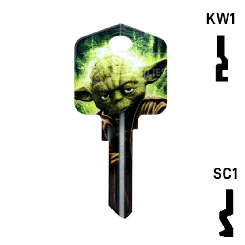 Happy Keys- Yoda Key (Choose Keyway) Residential-Commercial Key Howard Keys