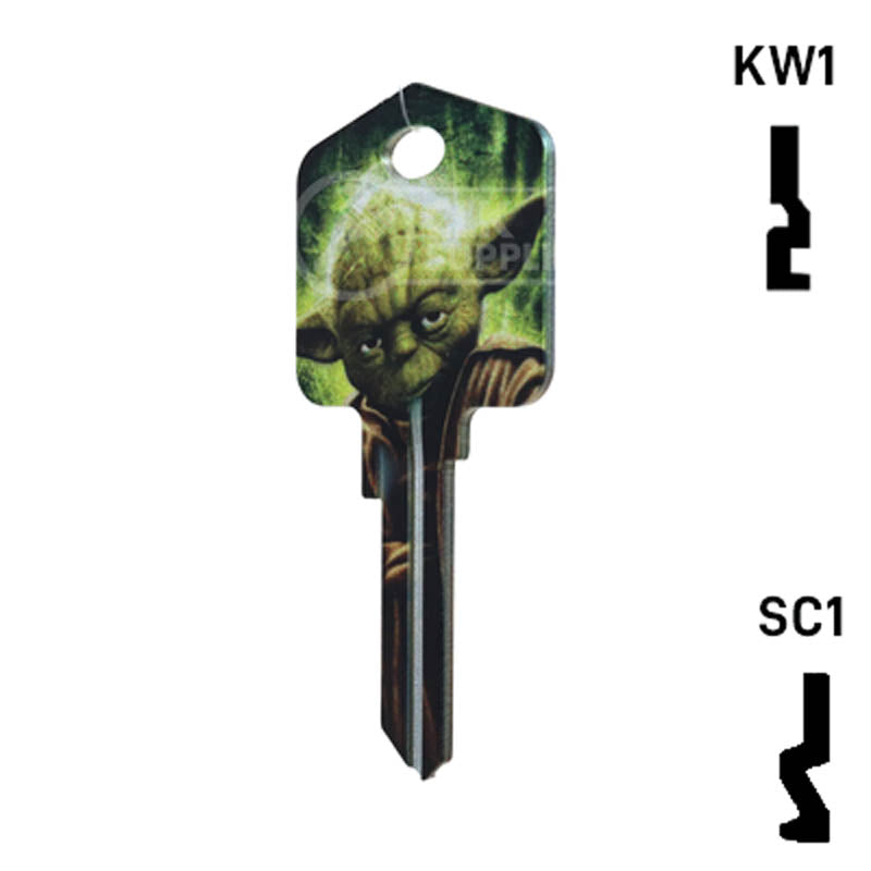 Happy Keys- Yoda Key (Choose Keyway) Residential-Commercial Key Howard Keys