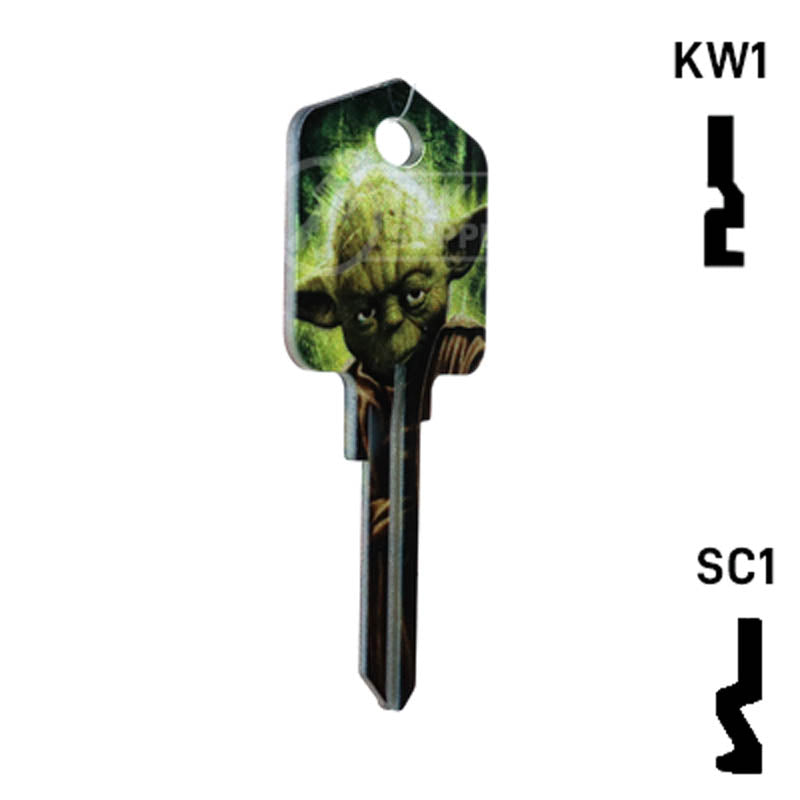 Happy Keys- Yoda Key (Choose Keyway) Residential-Commercial Key Howard Keys