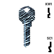 Happy Keys- Zebra Key (Choose Keyway) Residential-Commercial Key Howard Keys
