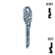 Happy Keys- Zebra Key (Choose Keyway) Residential-Commercial Key Howard Keys