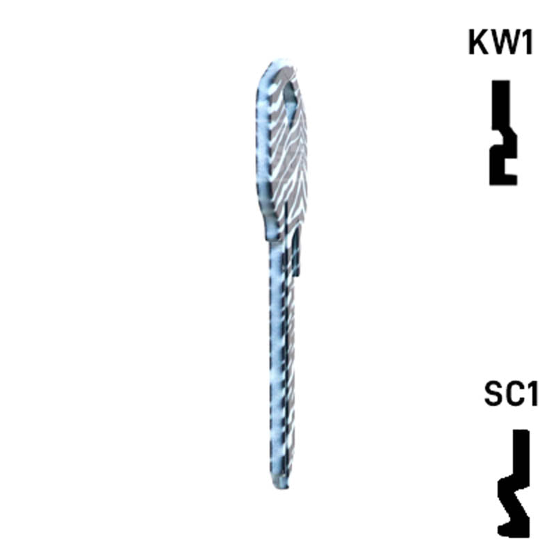 Happy Keys- Zebra Key (Choose Keyway) Residential-Commercial Key Howard Keys