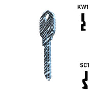 Happy Keys- Zebra Key (Choose Keyway) Residential-Commercial Key Howard Keys