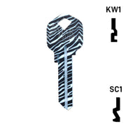 Happy Keys- Zebra Key (Choose Keyway) Residential-Commercial Key Howard Keys