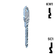 Happy Keys- Zebra Key (Choose Keyway) Residential-Commercial Key Howard Keys
