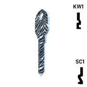 Happy Keys- Zebra Key (Choose Keyway) Residential-Commercial Key Howard Keys