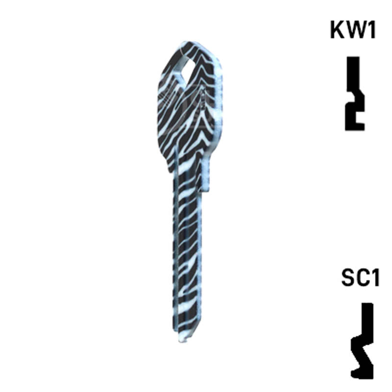 Happy Keys- Zebra Key (Choose Keyway) Residential-Commercial Key Howard Keys