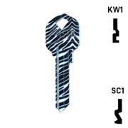 Happy Keys- Zebra Key (Choose Keyway) Residential-Commercial Key Howard Keys
