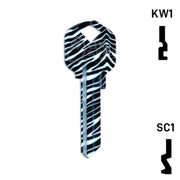 Happy Keys- Zebra Key (Choose Keyway) Residential-Commercial Key Howard Keys
