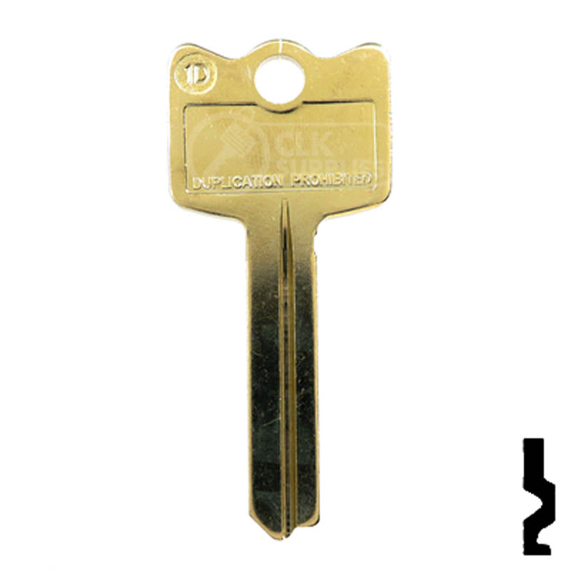 IC Core Arrow 1D Key Residential-Commercial Key Ilco