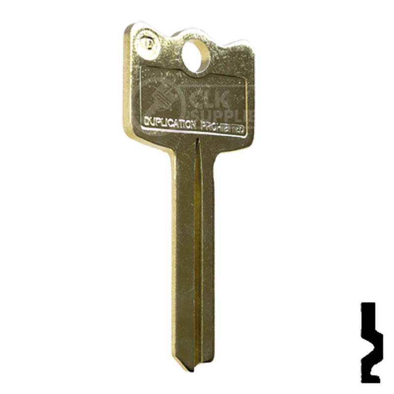 IC Core Arrow 1D Key Residential-Commercial Key Ilco