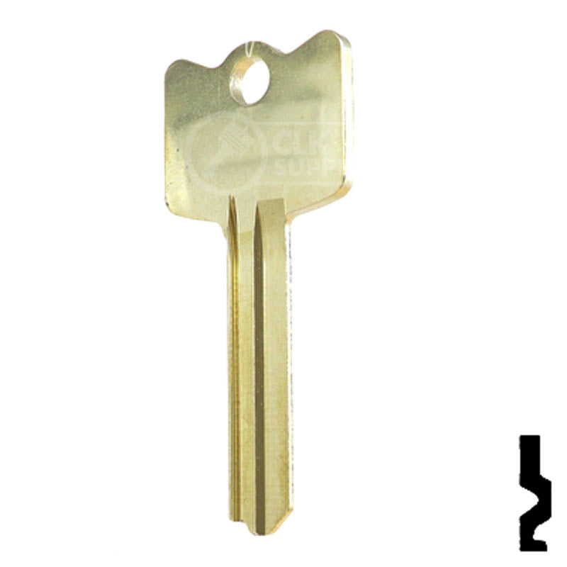 IC Core Arrow 1D Key Residential-Commercial Key Ilco