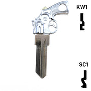 Key Art Gun Key - Choose Keyway SC1 or KW1/KW10 Residential-Commercial Key Gun Keys