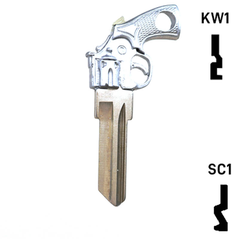Key Art Gun Key - Choose Keyway SC1 or KW1/KW10 Residential-Commercial Key Gun Keys