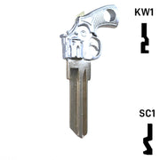 Key Art Gun Key - Choose Keyway SC1 or KW1/KW10 Residential-Commercial Key Gun Keys