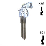 Key Art Gun Key - Choose Keyway SC1 or KW1/KW10 Residential-Commercial Key Gun Keys