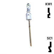 Key Art Gun Key - Choose Keyway SC1 or KW1/KW10 Residential-Commercial Key Gun Keys