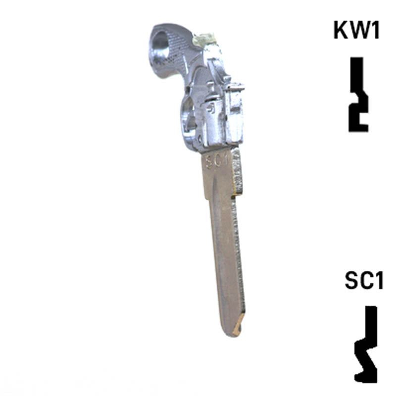 Key Art Gun Key - Choose Keyway SC1 or KW1/KW10 Residential-Commercial Key Gun Keys