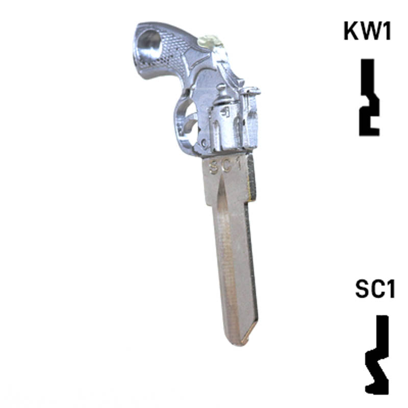 Key Art Gun Key - Choose Keyway SC1 or KW1/KW10 Residential-Commercial Key Gun Keys