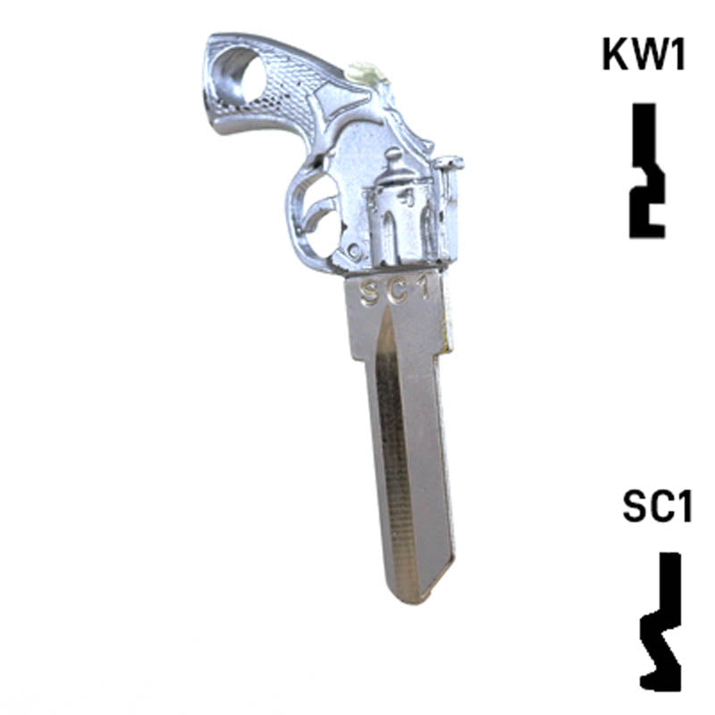 Key Art Gun Key - Choose Keyway SC1 or KW1/KW10 Residential-Commercial Key Gun Keys