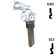 Key Art Gun Key - Choose Keyway SC1 or KW1/KW10 Residential-Commercial Key Gun Keys