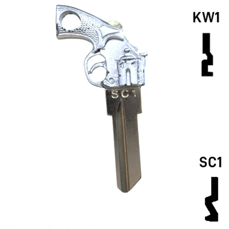Key Art Gun Key - Choose Keyway SC1 or KW1/KW10 Residential-Commercial Key Gun Keys