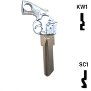 Key Art Gun Key - Choose Keyway SC1 or KW1/KW10 Residential-Commercial Key Gun Keys
