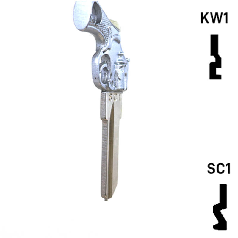 Key Art Gun Key - Choose Keyway SC1 or KW1/KW10 Residential-Commercial Key Gun Keys