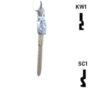 Key Art Gun Key - Choose Keyway SC1 or KW1/KW10 Residential-Commercial Key Gun Keys