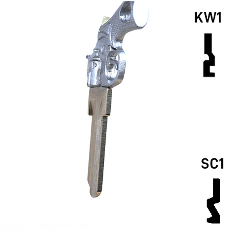 Key Art Gun Key - Choose Keyway SC1 or KW1/KW10 Residential-Commercial Key Gun Keys