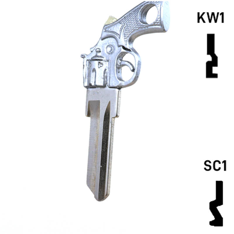 Key Art Gun Key - Choose Keyway SC1 or KW1/KW10 Residential-Commercial Key Gun Keys