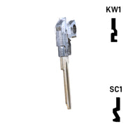 Key Art Pistol Key - Choose Keyway SC1 or KW1/KW10 Residential-Commercial Key Gun Keys