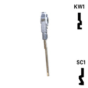 Key Art Pistol Key - Choose Keyway SC1 or KW1/KW10 Residential-Commercial Key Gun Keys