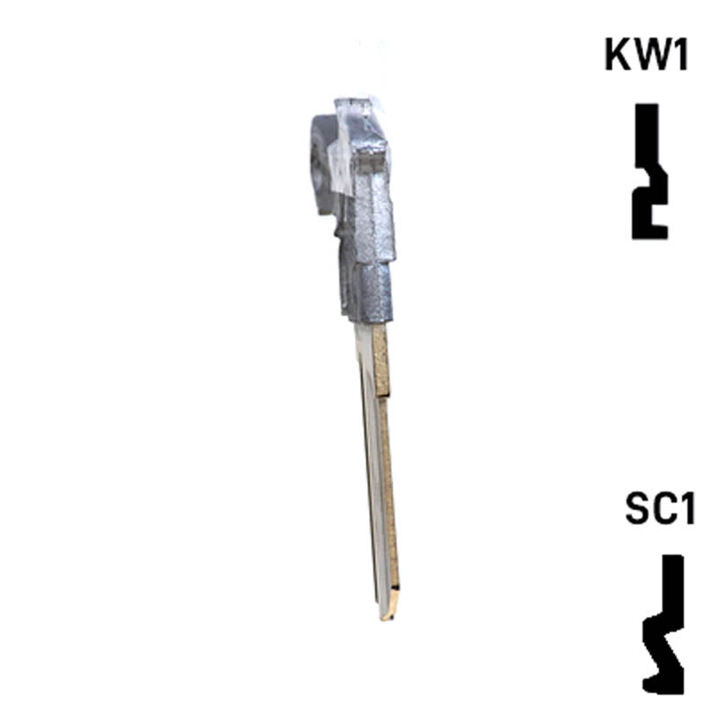 Key Art Pistol Key - Choose Keyway SC1 or KW1/KW10 Residential-Commercial Key Gun Keys