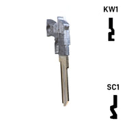 Key Art Pistol Key - Choose Keyway SC1 or KW1/KW10 Residential-Commercial Key Gun Keys